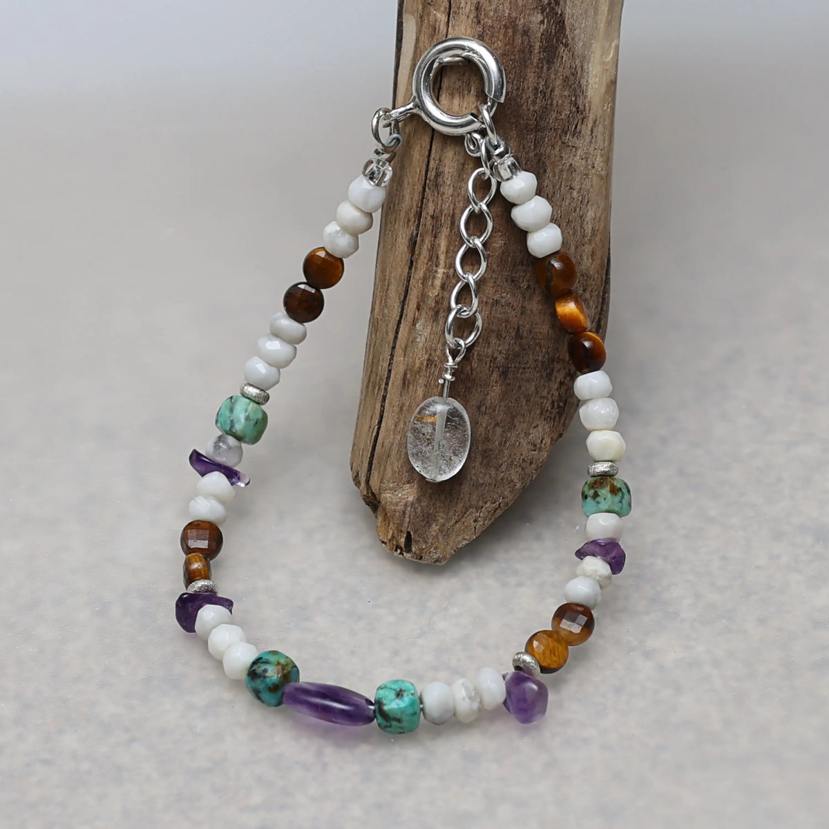 Flowers in the Snow Aquamarine Renewal Bracelet