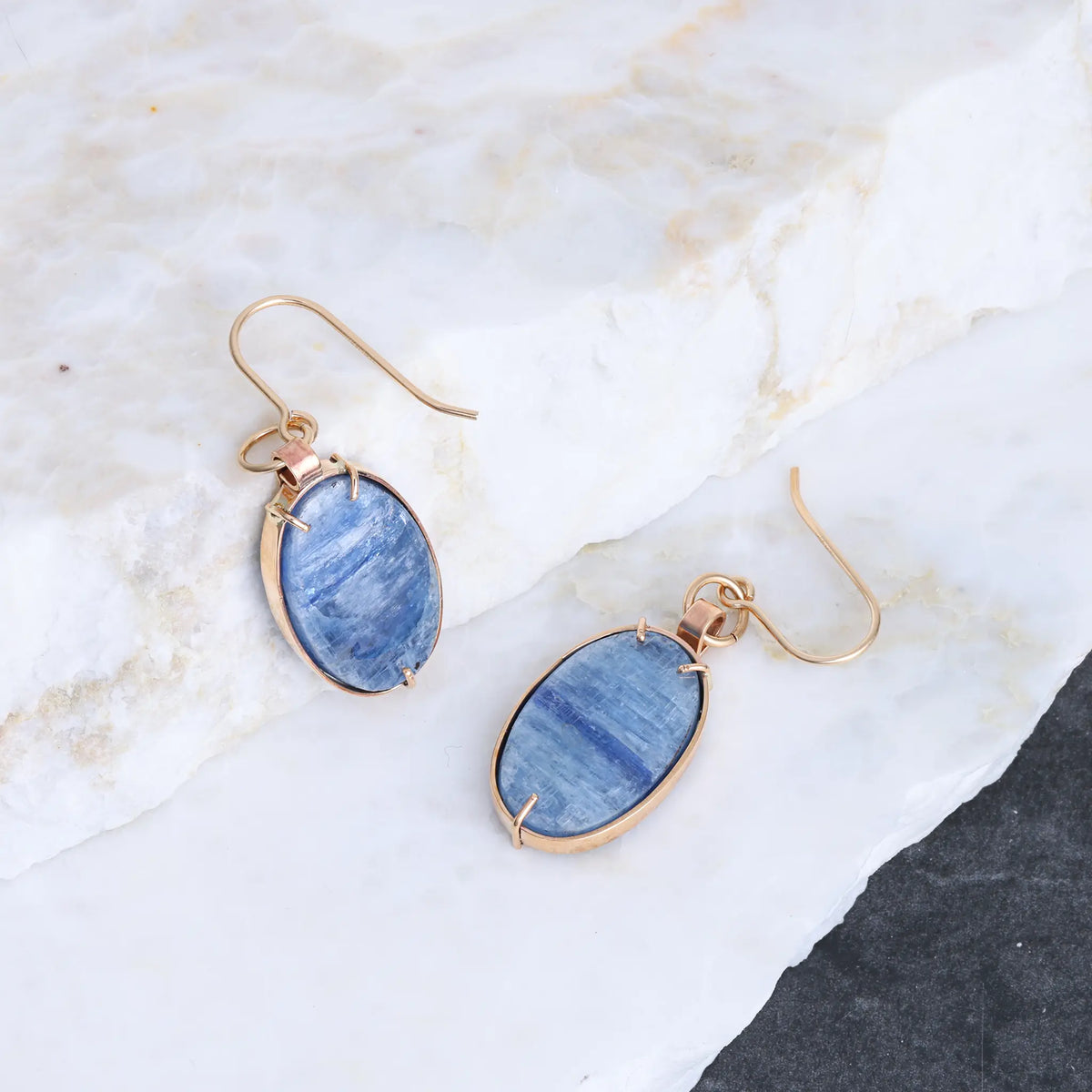 Blue Horizon Kyanite Earrings in 14K Gold Filled